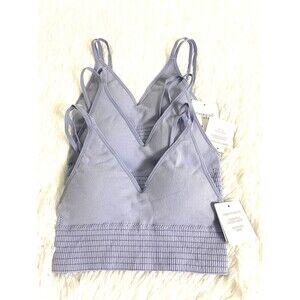 3 Tranquil & True Bralette Sport Bra Blue Size M Youth Teens Bra Wire Free